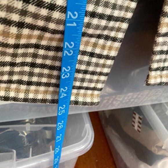 Volcom Jacket Womens Sz S Beige Plaid Cotton 3/4 Sleeve Hooded Button Up Pockets - Picture 8 of 9